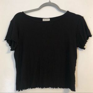 Black crop top